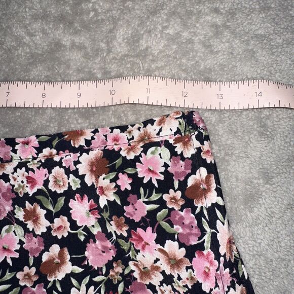 Vintage Maggie Lawrence Pink Floral Midi Skirt Women Lightweight Cottagecore Sz0 - Picture 3 of 7